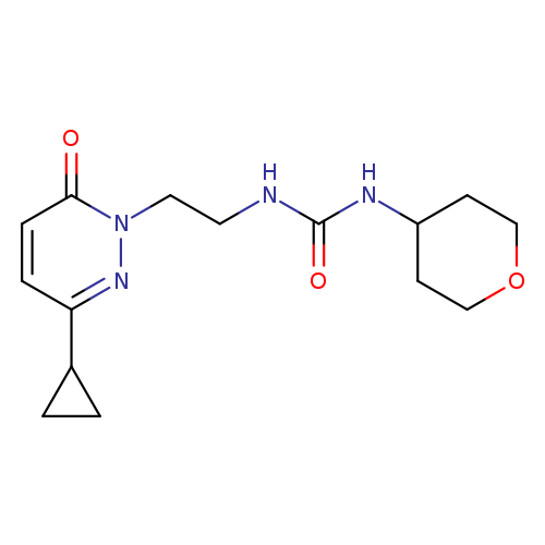 3-[2-(3-cyclopropyl-6-oxo-1,6-dihydropyridazin-1-yl)ethyl]-1-(oxan-4-yl)urea
