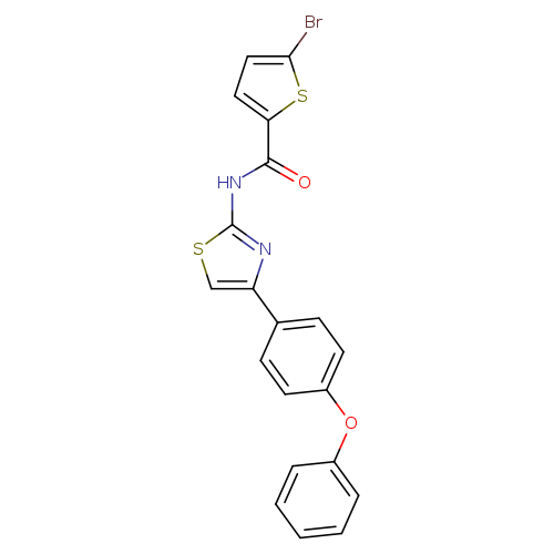 5-bromo-N-[4-(4-phenoxyphenyl)-1,3-thiazol-2-yl]thiophene-2-carboxamide