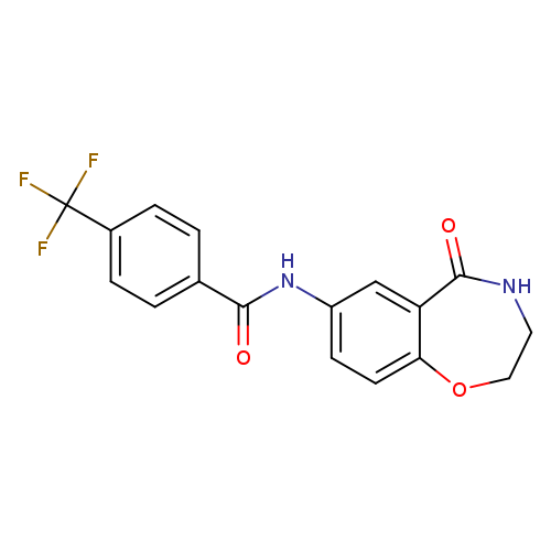 N-(5-oxo-2,3,4,5-tetrahydro-1,4-benzoxazepin-7-yl)-4-(trifluoromethyl)benzamide