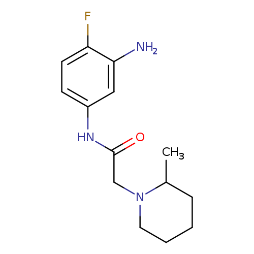 N-(3-amino-4-fluorophenyl)-2-(2-methylpiperidin-1-yl)acetamide