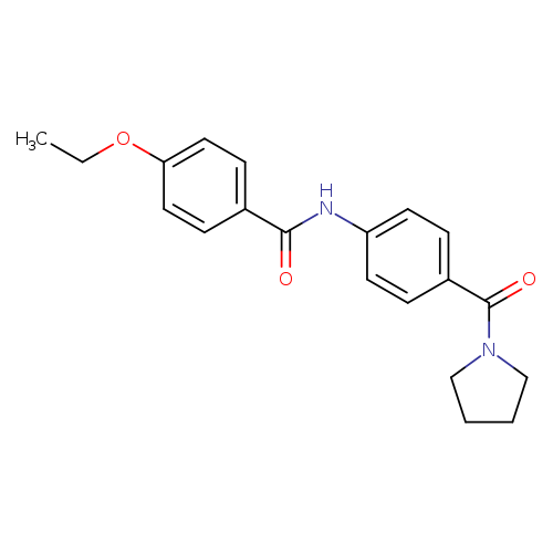 4-ethoxy-N-[4-(1-pyrrolidinylcarbonyl)phenyl]benzamide