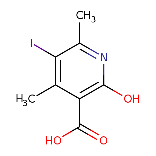 "2-hydroxy-5-iodo-4,6-dimethylpyridine-3-carboxylic acid"