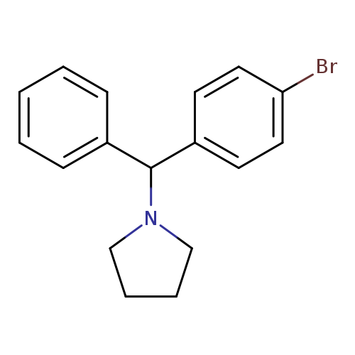 1-Bromo-4-(1-phenyl-1-pyrrolidinomethyl)benzene