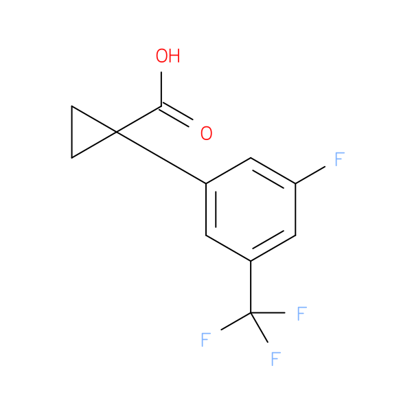 1-[3-Fluoro-5-(trifluoromethyl)phenyl]cyclopropane-1-carboxylic acid