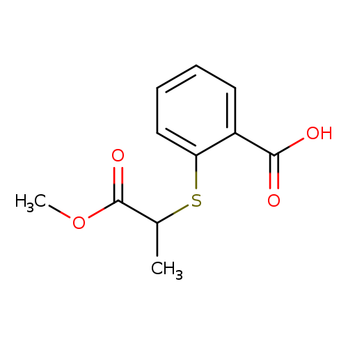 2-[(1-methoxy-1-oxopropan-2-yl)sulfanyl]benzoic acid
