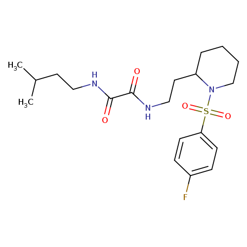 N'-{2-[1-(4-fluorobenzenesulfonyl)piperidin-2-yl]ethyl}-N-(3-methylbutyl)ethanediamide