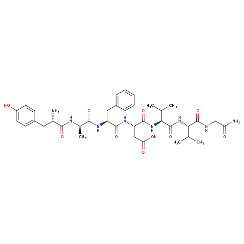 Glycinamide, L-tyrosyl-D-alanyl-L-phenylalanyl-L-α-aspartyl-L-valyl-L-valyl-