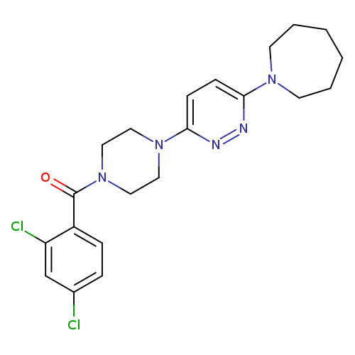 1-{6-[4-(2,4-dichlorobenzoyl)piperazin-1-yl]pyridazin-3-yl}azepane