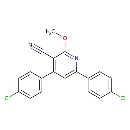 4,6-bis(4-chlorophenyl)-2-methoxynicotinonitrile