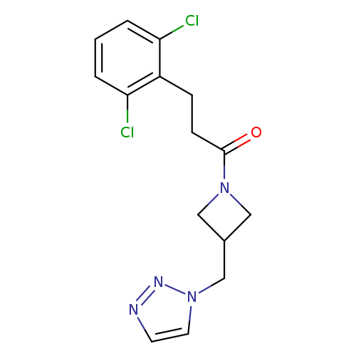 3-(2,6-dichlorophenyl)-1-{3-[(1H-1,2,3-triazol-1-yl)methyl]azetidin-1-yl}propan-1-one