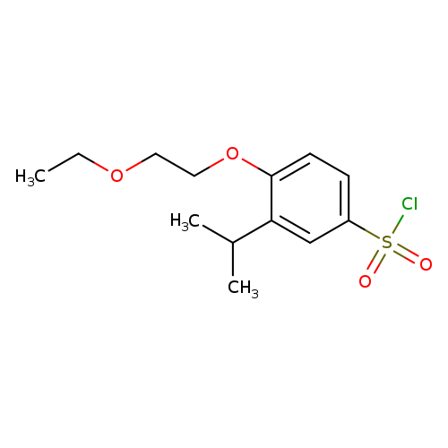 4-(2-ethoxyethoxy)-3-(propan-2-yl)benzene-1-sulfonyl chloride