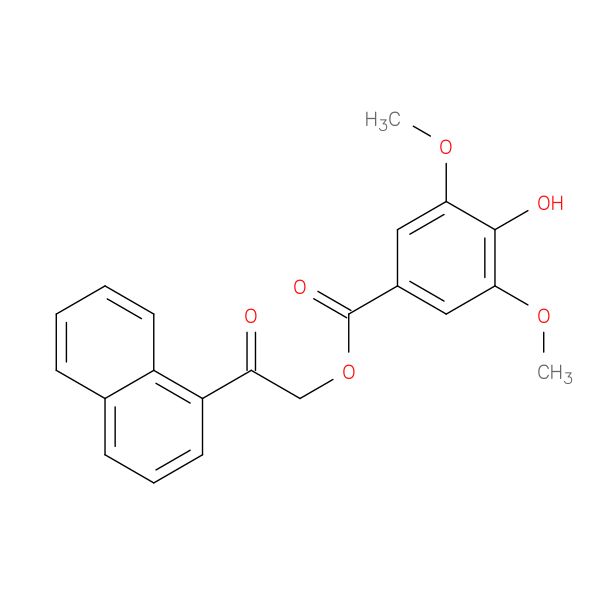 2-(naphthalen-1-yl)-2-oxoethyl 4-hydroxy-3,5-dimethoxybenzoate
