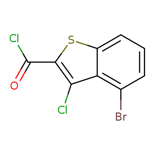 4-Bromo-3-chloro-1-benzothiophene-2-carbonyl chloride
