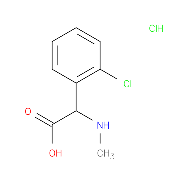 2-(2-chlorophenyl)-2-(methylamino)acetic acid hydrochloride