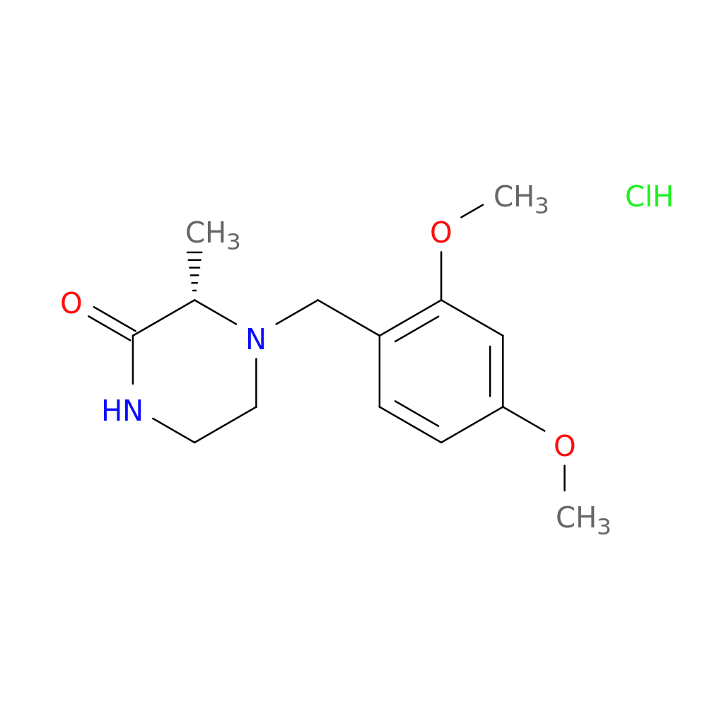 (S)-4-(2,4-Dimethoxybenzyl)-3-methylpiperazin-2-one hydrochloride