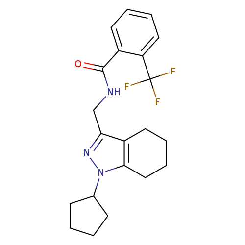 N-[(1-cyclopentyl-4,5,6,7-tetrahydro-1H-indazol-3-yl)methyl]-2-(trifluoromethyl)benzamide