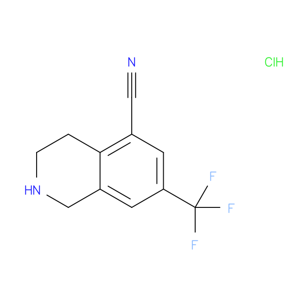 7-(Trifluoromethyl)-1,2,3,4-tetrahydroisoquinoline-5-carbonitrile hydrochloride