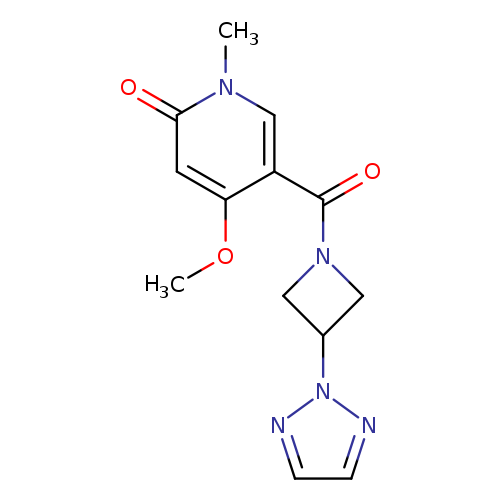 4-methoxy-1-methyl-5-[3-(2H-1,2,3-triazol-2-yl)azetidine-1-carbonyl]-1,2-dihydropyridin-2-one