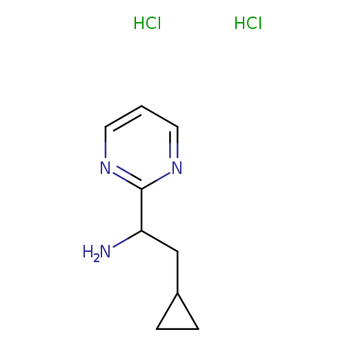 2-cyclopropyl-1-(pyrimidin-2-yl)ethan-1-aminedihydrochloride