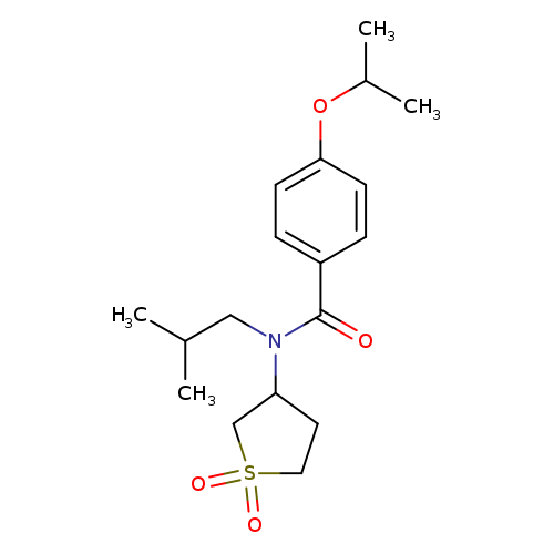 N-(1,1-dioxo-1lambda6-thiolan-3-yl)-N-(2-methylpropyl)-4-(propan-2-yloxy)benzamide