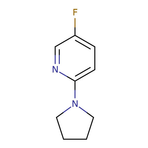 Pyridine, 5-fluoro-2-(1-pyrrolidinyl)-