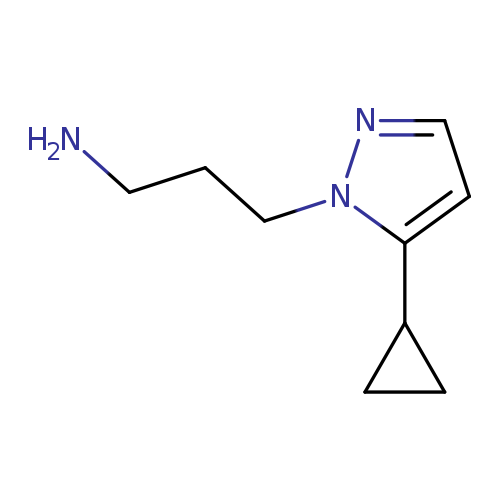3-(5-cyclopropyl-1H-pyrazol-1-yl)-1-propanamine