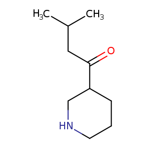 3-Methyl-1-(piperidin-3-yl)butan-1-one