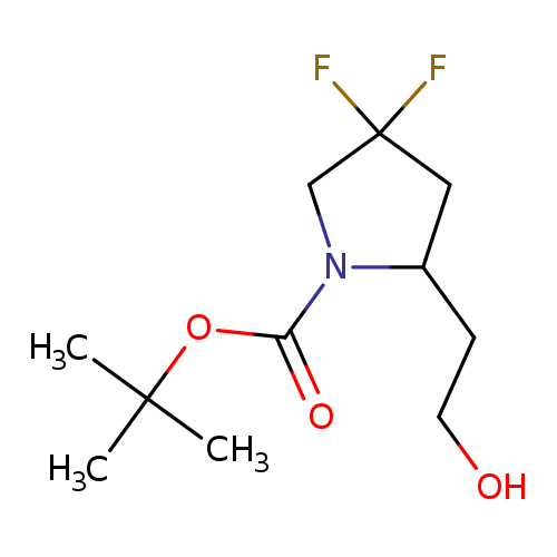 tert-butyl 4,4-difluoro-2-(2-hydroxyethyl)pyrrolidine-1-carboxylate