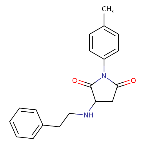 1-(4-methylphenyl)-3-[(2-phenylethyl)amino]-2,5-pyrrolidinedione