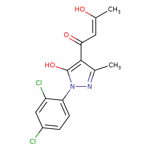 (2Z)-1-[1-(2,4-dichlorophenyl)-5-hydroxy-3-methyl-1H-pyrazol-4-yl]-3-hydroxybut-2-en-1-one