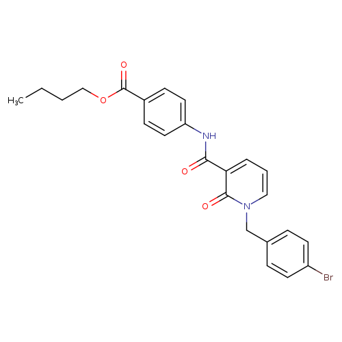 butyl 4-{1-[(4-bromophenyl)methyl]-2-oxo-1,2-dihydropyridine-3-amido}benzoate