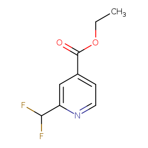 4-Pyridinecarboxylic acid, 2-(difluoromethyl)-, ethyl ester