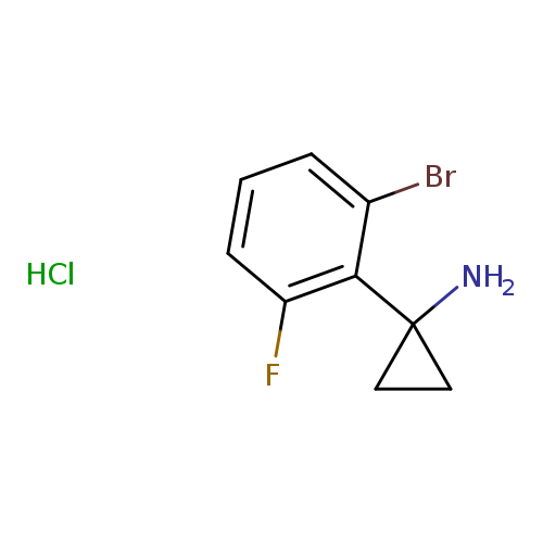 1-(2-bromo-6-fluorophenyl)cyclopropan-1-aminehydrochloride