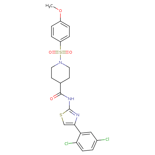N-[4-(2,5-dichlorophenyl)-1,3-thiazol-2-yl]-1-(4-methoxybenzenesulfonyl)piperidine-4-carboxamide