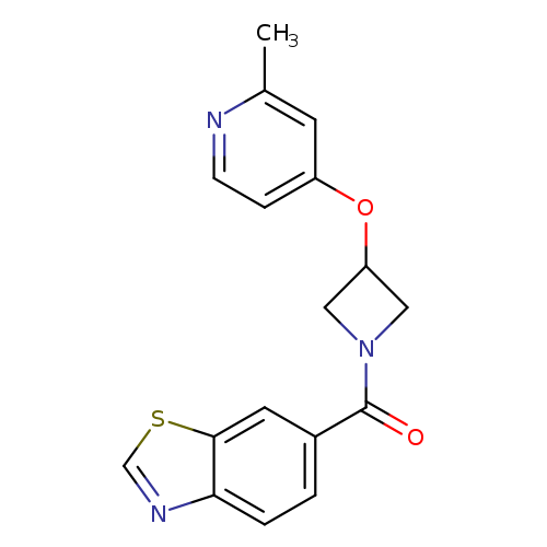 6-{3-[(2-methylpyridin-4-yl)oxy]azetidine-1-carbonyl}-1,3-benzothiazole