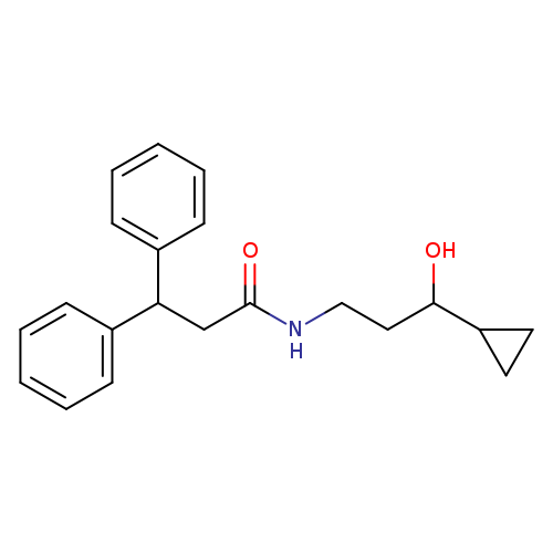 N-(3-cyclopropyl-3-hydroxypropyl)-3,3-diphenylpropanamide