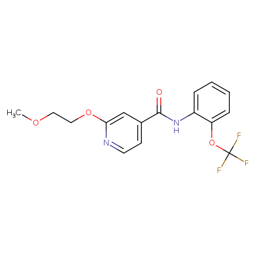 2-(2-methoxyethoxy)-N-[2-(trifluoromethoxy)phenyl]pyridine-4-carboxamide