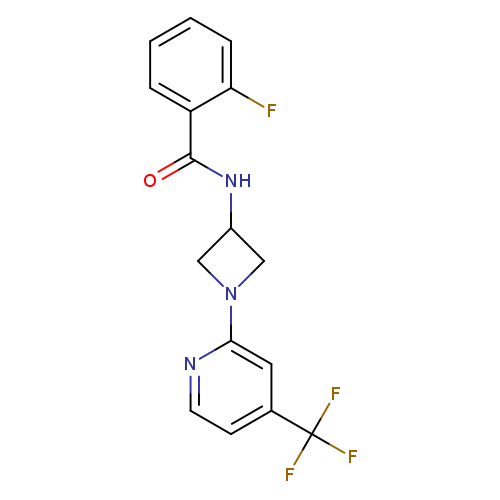 2-fluoro-N-{1-[4-(trifluoromethyl)pyridin-2-yl]azetidin-3-yl}benzamide