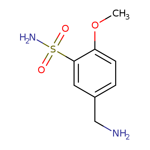 5-(aminomethyl)-2-methoxybenzene-1-sulfonamide
