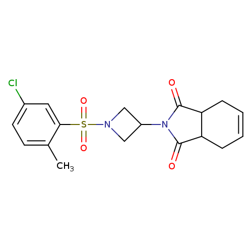 2-[1-(5-chloro-2-methylbenzenesulfonyl)azetidin-3-yl]-2,3,3a,4,7,7a-hexahydro-1H-isoindole-1,3-dione