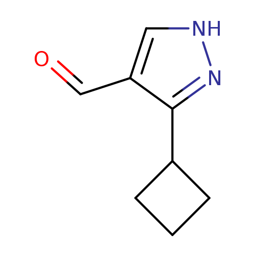 3-cyclobutyl-1H-pyrazole-4-carbaldehyde