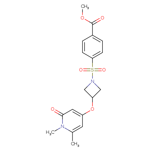 methyl 4-({3-[(1,6-dimethyl-2-oxo-1,2-dihydropyridin-4-yl)oxy]azetidin-1-yl}sulfonyl)benzoate