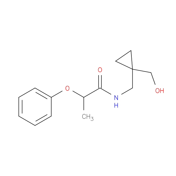 N-{[1-(hydroxymethyl)cyclopropyl]methyl}-2-phenoxypropanamide