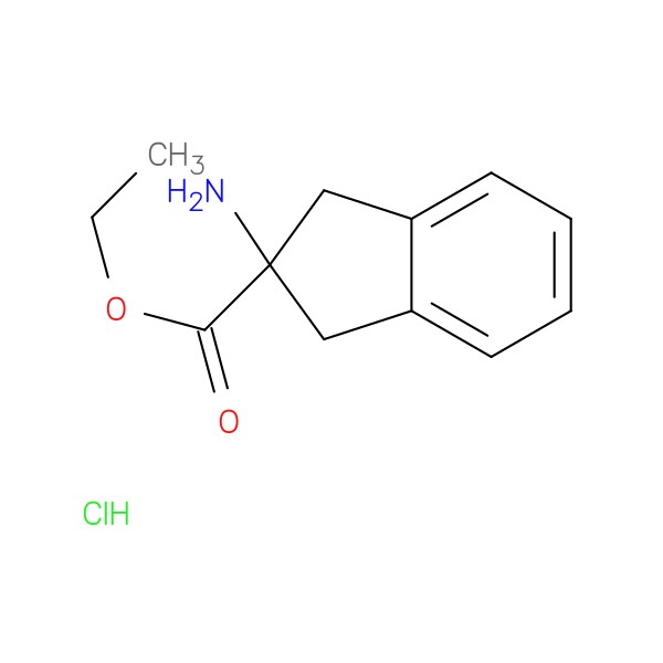 Ethyl 2-amino-2,3-dihydro-1H-indene-2-carboxylate hydrochloride