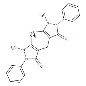 3H-​Pyrazol-​3-​one, 4,​4'-​methylenebis[1,​2-​dihydro-​1,​5-​dimethyl-​2-​phenyl-