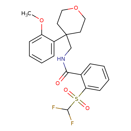 2-difluoromethanesulfonyl-N-{[4-(2-methoxyphenyl)oxan-4-yl]methyl}benzamide