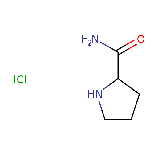 2-Pyrrolidinecarboxamide, hydrochloride (1:1)