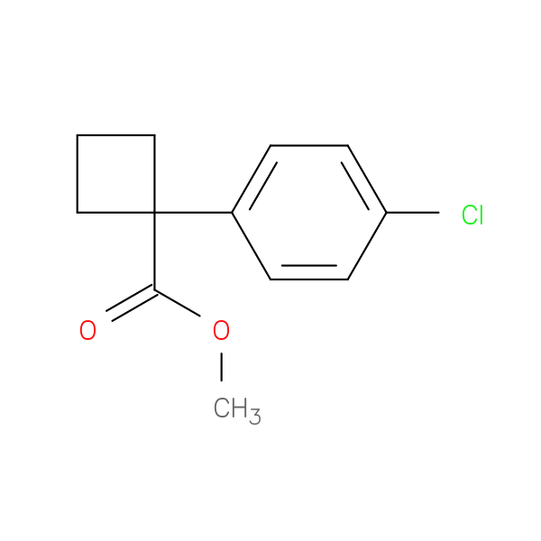 Cyclobutanecarboxylic acid, 1-(4-chlorophenyl)-, methyl ester