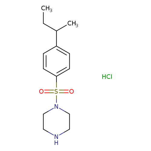 1-[4-(butan-2-yl)benzenesulfonyl]piperazine hydrochloride