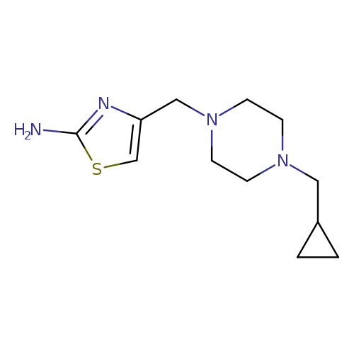 4-{[4-(cyclopropylmethyl)piperazin-1-yl]methyl}-1,3-thiazol-2-amine